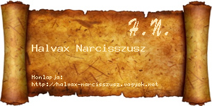 Halvax Narcisszusz névjegykártya